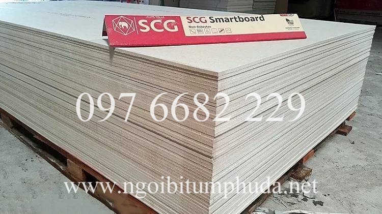 Tấm Smartboard/ Tấm cemboard dày 12mm - Ngói Bitum Phủ Đá - Công Ty TNHH Đầu Tư Và Sản Xuất Công Nghệ Xanh